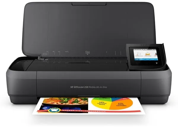 HP Officejet 250 Mobile All in One Blækprinter Multifunktion - Farve - Blæk