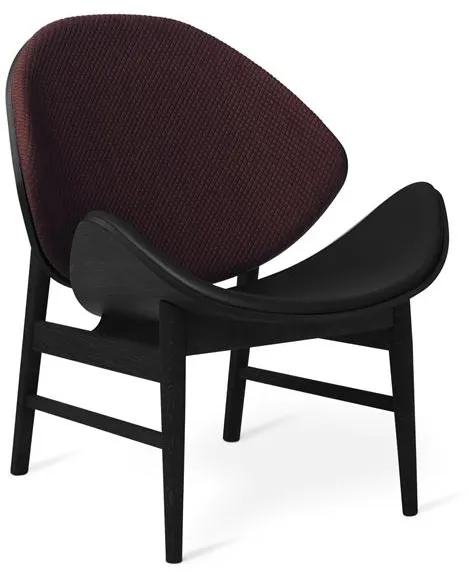 Warm Nordic The Orange Lænestol med Sæde og Rygpolstring Mosaic 682/Sort Egetræ